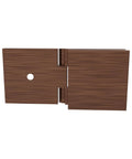 Adjustable Square Glass To Wall Clip With Solid Forged Brass Construction And Antique Copper Finish Backplate Two Inches By Two Inches Faceplate