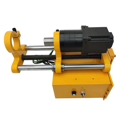 Yokoma 110V portable line boring machine with 4.92 ft drilling bar, yellow and black industrial tool