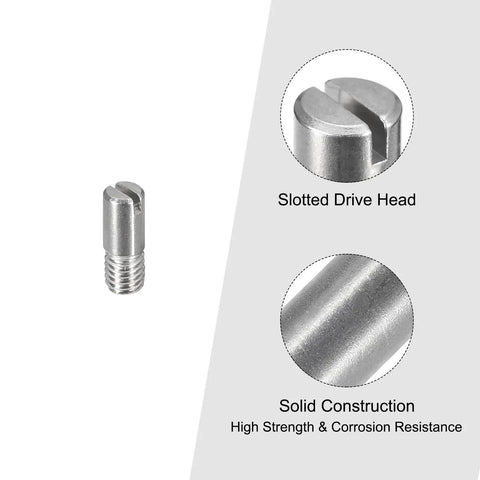 Rock Solid 5 Piece Set Of M3 X 8mm Slotted Cylindrical Dowel Pins Built With Rust Resistant 304 Stainless Steel for cabinetry upgrades.