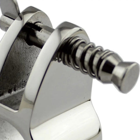 Close-up of Heavy Duty Stainless Steel 316 Top Jaw Slide Door Hinge With Quick Release Spring Pin For Marine Yacht Use