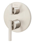Contempra Dual Handle Diverter Shower Trim Kit In Brushed Nickel Finish, Two Handle Design, Modern Look, Durable Brass Construction