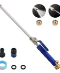 High Pressure Hose Nozzle With Dual Nozzles Power Washer Wand Leak Proof Hose Attachment shown with components