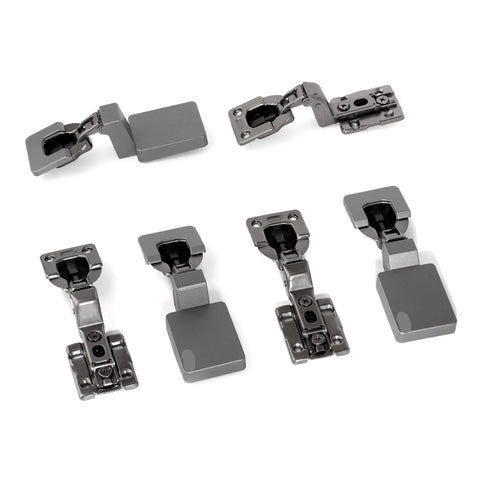Invisible Hydraulic Damper Soft Close Metal Hinges For Furniture And Wood Doors Perfect For Kitchen Cabinets And Cupboards Half Overlay 2 Pack