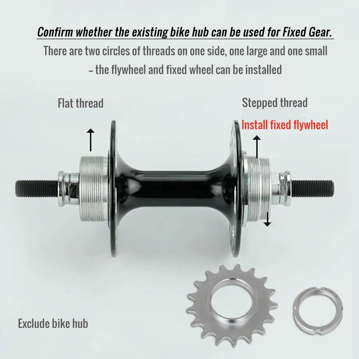 Fixie Track Bike One Speed Cog Set High Density Steel ✓