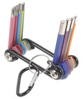 Foldable Colored Bath Tap Spanner Set With Metric Hex Key Wrench Kit For Bike And Home Repairs Super Handy All In One Multitool Repair Gear You Need Now, colored metal hex keys with carabiner