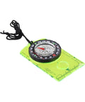 Stay On Track Hiking Compass With Acrylic Baseplate And Ruler Scale, 360 Degree Bezel And Azimuth Bearing, Green Edition on white