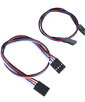 14 Pcs 3 Pin And 5 Pcs 4 Pin Female To Female Dupont Jumper Wires Set Multicolor Ribbon Cables 30cm For Breadboard Arduino Raspberry Pi