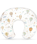 Mom Approved Ultra Soft Nursing Pillow Cover For Breastfeeding Pillows, Stretchy Removable Slipcover With Hidden Zipper, Hot Air Balloon Print, Fits Boppy