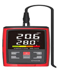 GT633B Pro Grade Vibration Meter for Rotating and Reciprocating Machinery, Ultra Accurate Displacement, Velocity, and Acceleration Readings, Portable Handheld Diagnostic Tool for Motors, Pumps, Fans, and Compressors, red