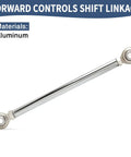 Chrome Shift Linkage Rod For Harley Sportster 2004-2022 Forward Control Shifter Linkage Upgrade Dope Ride Fits Iron 883 XL883 XL1200 Forty Eight Seventy Two Aluminum construction chrome rod with rod-end bearings