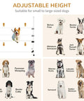 Indoor Outdoor Dog Agility Jump Set With 4 Bar Hurdles showing adjustable height for various dog breeds