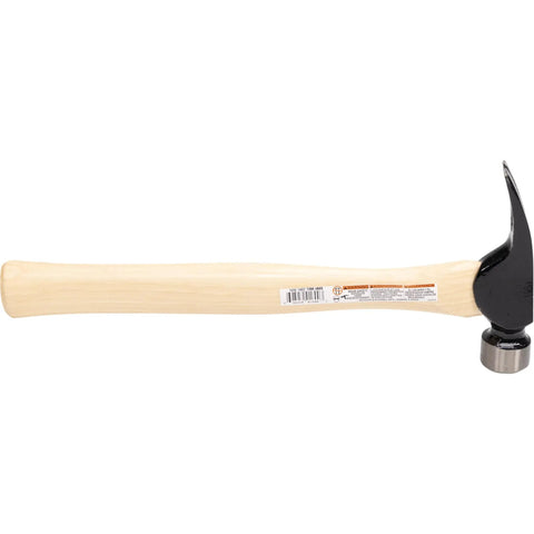 All American Trim Hammer, 16 Oz Finish Hammer With 14 Inch Straight Hickory Handle, Smooth Face, Built Tough For Finishing And Trim Work, Made In The USA VN01600 1600 shown side view