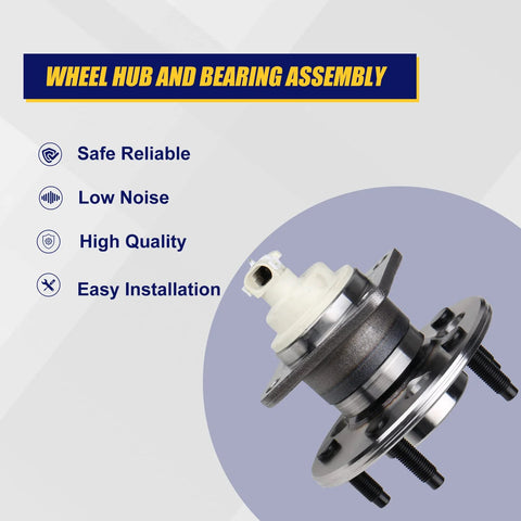 2Pcs Rear Wheel Bearing And Hub Assembly 512150 For FWD Chevy Impala Grand Prix Regal Lacrosse Pontiac Montana Trans Sport