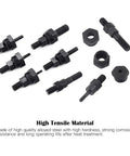 Assorted 6 Piece SAE Rivet Nut Gun Mandrel Kit With Nose Pieces for DIY use in high strength alloy steel