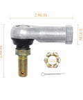 Tie Rod End Kit For Rancher ATV 2000-2017 350 400 420 Replacement, Bolt On, Easy Install, Direct Fit OE Style Steering Linkage For Smooth Handling And Long Lasting Durability, 2.96 in