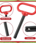 Half Inch Trailer Hitch Pin And Clip Set For Trailers With Quick Hook Up And Unhook For Tow Gear And Utility Vehicles Two Pack