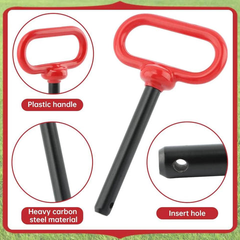 Half Inch Trailer Hitch Pin And Clip Set For Trailers With Quick Hook Up And Unhook For Tow Gear And Utility Vehicles Two Pack