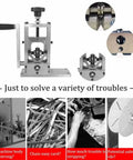 GfsgHzz 35W Automatic Wire Stripper Machine With Fast Stripping Speed And Hand-Crank Drive showcasing durable metal construction and design details.