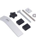 Heavy Duty T Track Hold Down Clamps Made Of Aluminum For Woodworking Jigs, 6.3 inch long grip components including bolts and knobs.