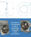 Retrofit LED Recessed Lighting Kit 12 Pack Five To Six Inch Can Lights 12 Watt To Sixty Watt Equivalent Soft White diagram