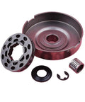 Top Shelf Standard Three Eighth Inch Ten Tooth Sprocket Rim Clutch Drum with washers and E clips for Stihl 362 365 371 372.