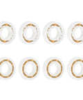 8 Pack 686 POM Plastic Bearings Set Deep Groove Ball Bearings 6 mm Inner Diameter 13 mm Outer Diameter 3.5 mm Thick With Glass Balls And Nylon Cage For Dope, Smooth Motion In Hobby RC And Small Machinery