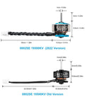 Ultralight 19500KV 1S Brushless Motors 4Pcs 0802SE for 65mm and 75mm Whoop Drones Iceblue Finish High Thrust Low Weight FPV RC
