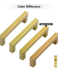 Comparison of 25 Pack 4 Inch Gold Cabinet Pulls Brushed Brass Square Hardware For Kitchen Cabinets And Drawers 102mm Center To Center Hole Center