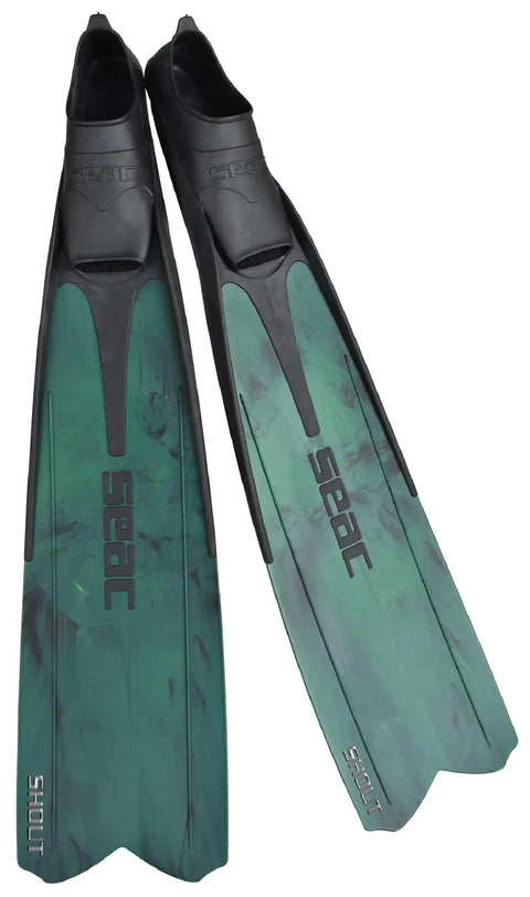 Long Fins For Scuba Diving Spearfishing And Freediving Green Size 11 12 Made In Italy Top Performance Dive Gear For Power Kicks Endurance And Speed Ideal For Apnea And Deep Dives