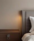 Bedroom setup with 12 Pack Retro Bronze Ring Pulls For Drawers And Cabinets Dope Vintage Drop Knobs Zinc Alloy Hardware on nightstand
