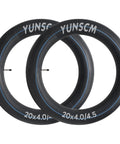 2-Pack Heavy Duty Fat Bike Inner Tubes 20x4.0 To 4.5 Inch With Schrader Valve 102/114-406 Compatible With 20x4.0, 20x4.25, 20x4.50