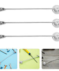Six Pack Cabinet Door Support Rods for Kitchen Cabinets in Heavy Duty Iron, shown with installation tools