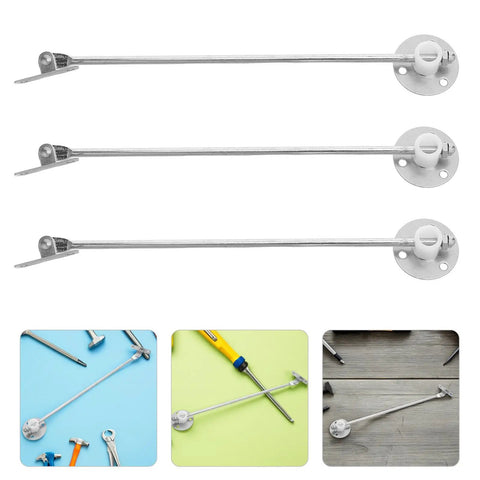 Six Pack Heavy Duty Cabinet Door Lift Supports For Kitchen Cabinets Drop Down Hinges Quiet Close Dampers Easy Install Iron