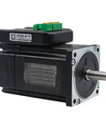 Integrated Stepper Servo Motor Drive With 1000 Line Encoder For CNC Machine Kits, high torque, durable metal casing, front view
