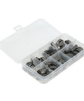 Half Moon Keys Set Carbon Steel Keyway And Key Stock Kit With Storage Box 80 Piece Assortment visible inside labeled box