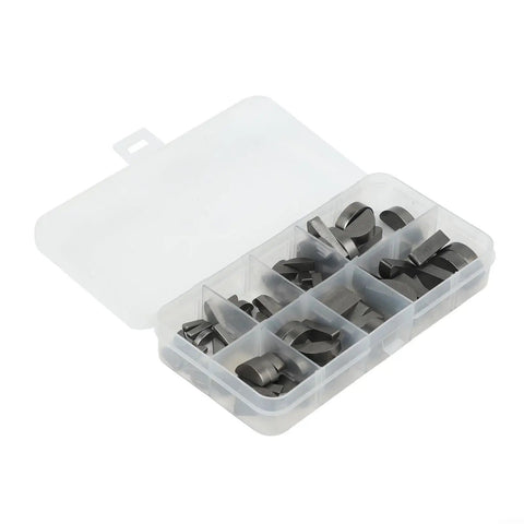 Half Moon Keys Set Carbon Steel Keyway And Key Stock Kit With Storage Box 80 Piece Assortment visible inside labeled box