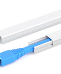 One Cable Cord Hider Kit 102-Inch Paintable Wall Wire Concealer For HDMI Ethernet USB Speaker Wires PVC Cable Management Raceway in use