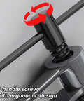 Close-up of Heavy Duty Deep Throat U Clamp G Style Woodworking Steel Deep Reach C Clamp with T-handle screw