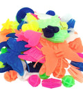 Colorful Bike Spoke Beads Kit For Kids in assorted plastic shapes and colors, easy install decoration for bicycle wheels.