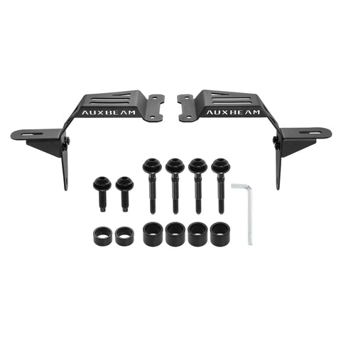 Dual A Pillar LED Pods Off Road Mounting Brackets Set For Wrangler JL And JK No Drill Easy Bolt On Brackets with bolts and wrench