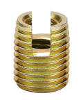 40 Pc Self Tapping Thread Repair Inserts M2 To M16 Carbon Steel Kit For Furniture Repair And Home Diy Projects No Stripped Threads Durable Thread Inserts Pro Grade Heavy Duty brass thread repair insert, close-up
