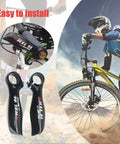 Cyclist using Dope Carbon Mountain Bike Bar Ends 22.2mm Ergonomic Handlebar Ends For MTB, 3K Gloss Carbon Fiber With Aluminum Cap