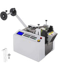 YS-100 Auto Heat Shrink Tube Cutter With 350W Micro Computer Control Cold Cutting Machine for precise slicing of PVC tubes.