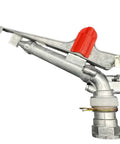 Side view of 2 Inch Rotary Lawn Sprinkler Spray Gun For Farm And Garden Irrigation, Zinc Alloy material, with adjustable coverage settings.