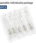 High Flow 27 Gauge Luer Lock Refilling Tips for Inks, 100 Pack, Five Eighths Inch Length, Stainless Steel and Plastic, Straight and Screw In Ports, Great for Scientific Labs, Industrial Use and Ink Refill Projects, individually wrapped 100pcs