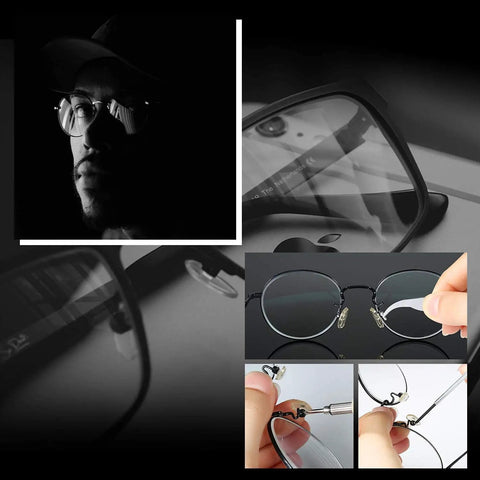One Stop Magnetic Eyeglass Repair Kit With Magnetic Screws, 14 Sizes, 9 Nose Pads, Curved Tweezer, Precision Screwdriver Set