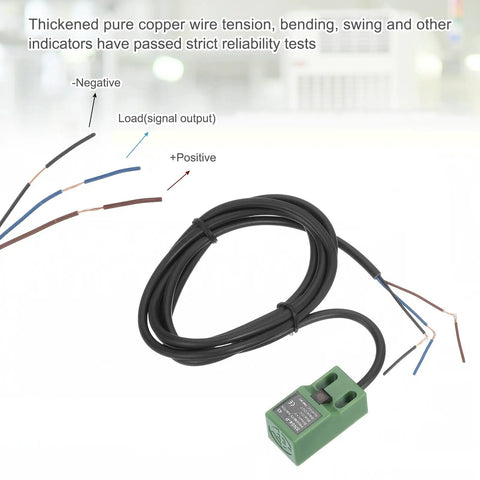Three Pack SN04-P Inductive Proximity Sensor 4mm Detection Range 6-36V DC PNP NO 3-Wire 200mA Industrial Automation