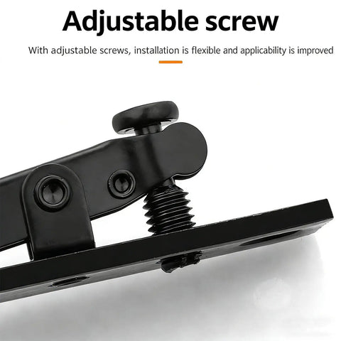 Adjustable screw on Stainless Steel Invisible Door Hinge With Smooth Quiet Motion, Concealed L Shaped Rotation Hinge