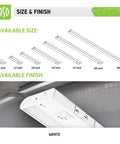 Lit 9 Inch Under Cabinet LED Lights With Dimmable Brightness Plug In Or Hardwired Install 3 Color Temperatures, 4 Pack, White Finish