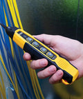 VDV500-123 Wire Tracer Tracing Probe with LED Work Light in hand tracing Ethernet and coax cables